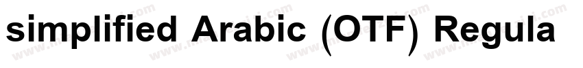 simplified Arabic (OTF) Regular字体转换